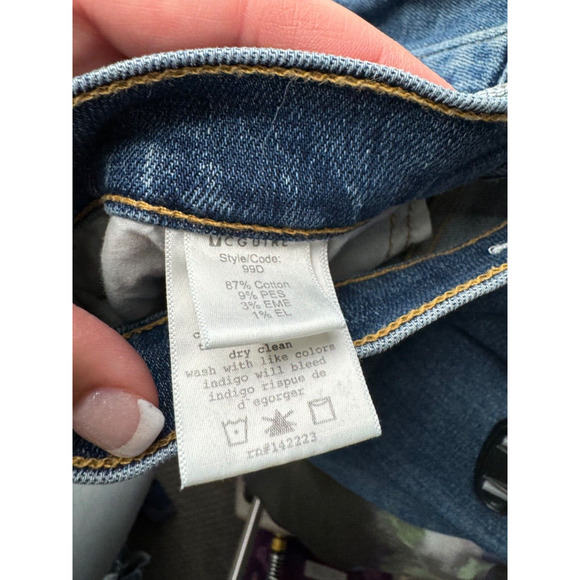 McGuire Women's Ambrosio Embroidered Boho Mid-Rise Cropped Bootcut Jeans Size 29 - Picture 6 of 6